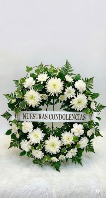corona funebre horizontal
